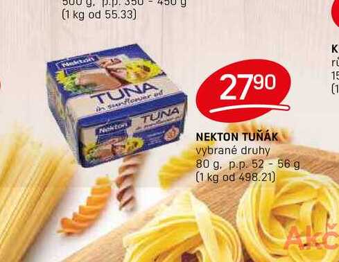 NEKTON TUŇÁK vybrané druhy 80 g. p.p. 52-56 g