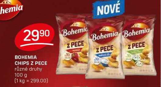 BOHEMIA CHIPS Z PECE různé druhy 100 g