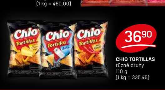 CHIO TORTILLAS různé druhy 110 g 