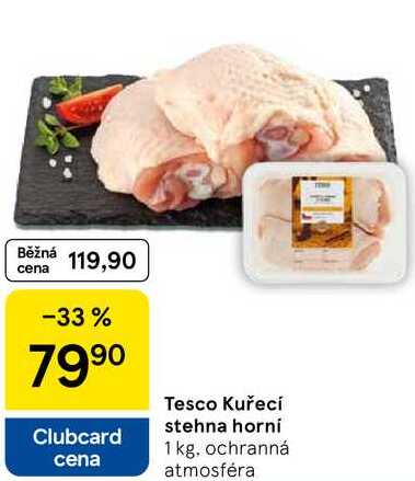 Tesco Kuřecí stehna horní, 1 kg 