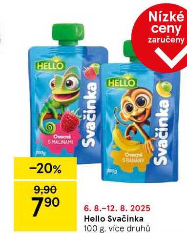 Hello Svačinka, 100 g, více druhů