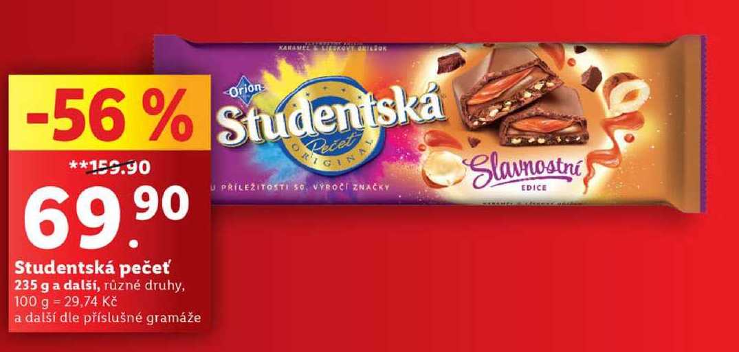 Studentská pečeť, 235 g a další