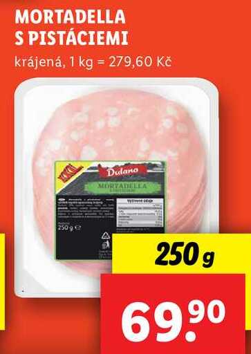 MORTADELLA S PISTÁCIEMI, 250 g