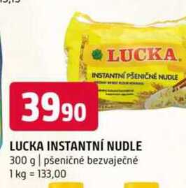 LUCKA INSTANTNÍ NUDLE 300 g pšeničné bezvaječné
