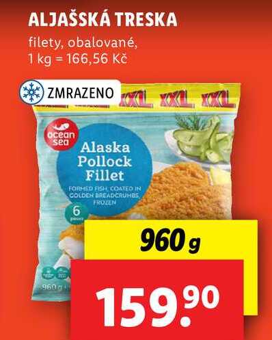 ALJAŠSKÁ TRESKA, 960 g