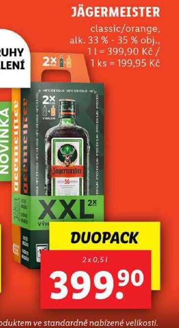 JÄGERMEISTER, 2x 0,5 l