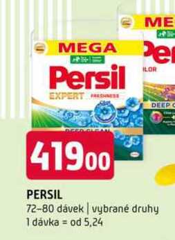 PERSIL 72-80 dávek vybrané druhy
