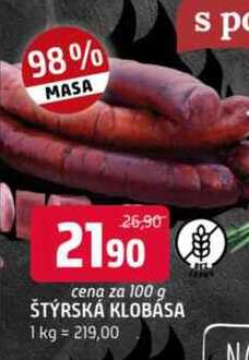 ŠTÝRSKÁ KLOBÁSA 100g