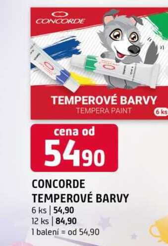 CONCORDE TEMPEROVÉ BARVY 6 ks 