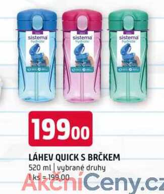 LÁHEV QUICK S BRČKEM 520 ml vybrané druhy