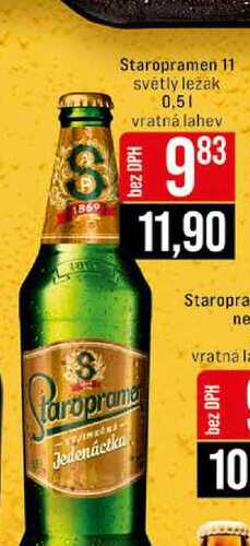 Staropramen 11 svetly lezak 0,5l