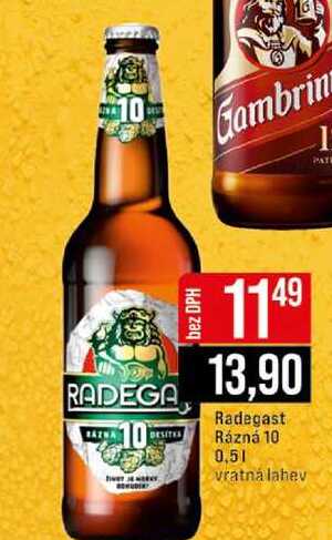 Radegast Rázná 10 0.5l