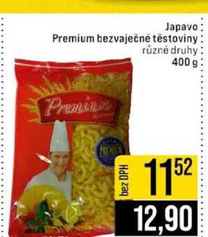 Japavo Premium bezvaječné těstoviny různé druhy 400 g