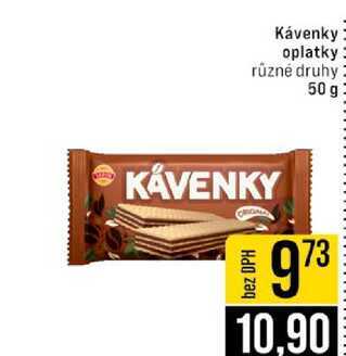 Kávenky oplatky různé druhy 50 g