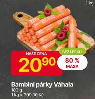 Bambini párky Váhala 100 g 