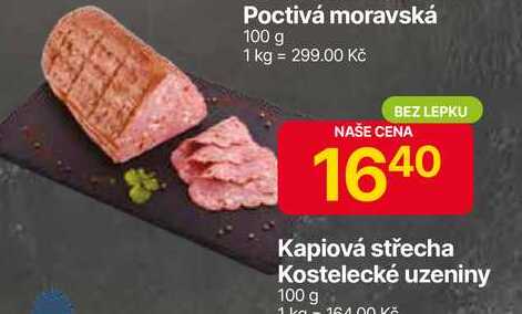 Kostelecké uzeniny Kapiová střecha 100 g