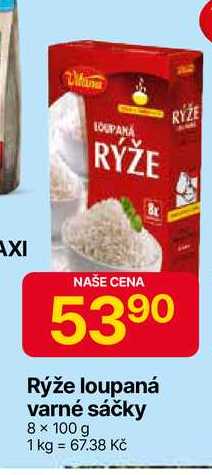 Vitana Rýže loupaná varné sáčky 8 × 100 g 


