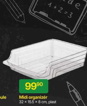 Midi organizér 32 x 15.5 x 8 cm, plast