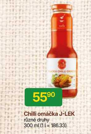 Chilli omáčka J-LEK různé druhy 300 ml 