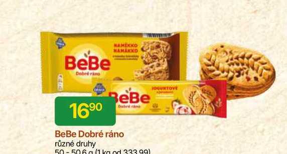 BeBe Dobré ráno různé druhy 50,6 g 