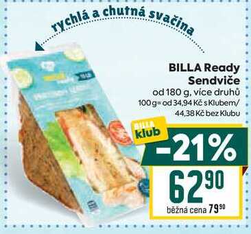 BILLA Ready Sendviče od 180 g
