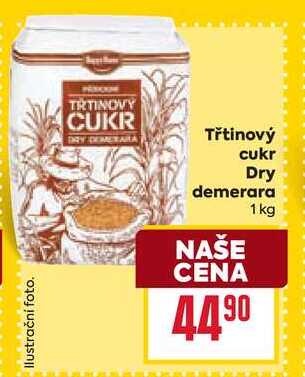 Třtinový cukr Dry demerara 1 kg