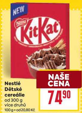 Nestlé Dětské cereálie od 300 g