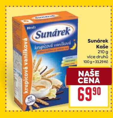 Sunárek Kaše 210 g 