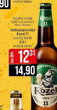 Velkopopovický Kozel 11 světlý ležák 0,5l