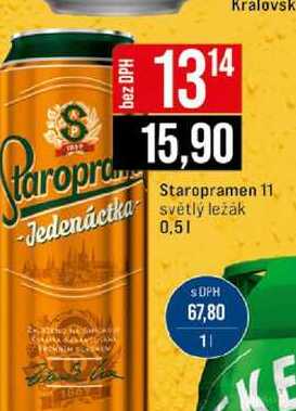 Staropramen 11 světlý ležák 0,5l