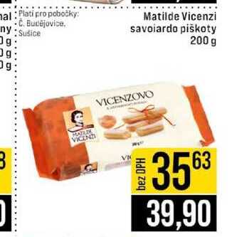 Matilde Vicenzi savoiardo piškoty 200 g