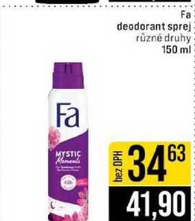 Fa deodorant sprej různé druhy 150 ml 