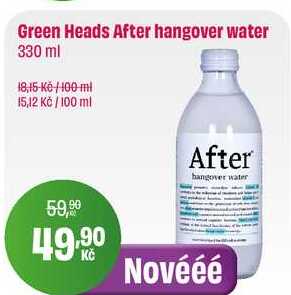 Green Heads After hangover water 330 ml 