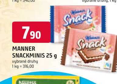 MANNER SNACKMINIS 25 g 
