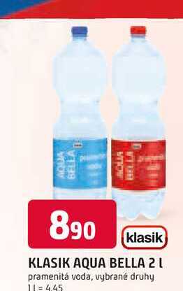 AQUA BELLA 2l pramenitá voda