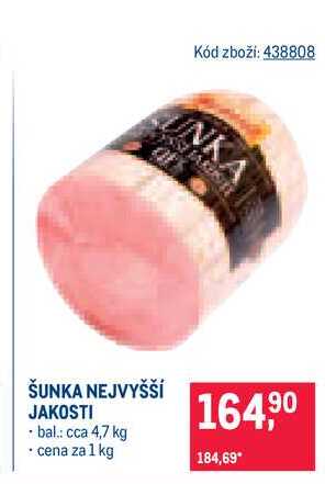 Šunka nejvyšší jakosti 1kg