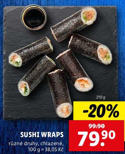 SUSHI WRAPS, 210 g