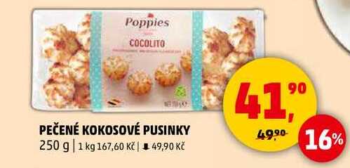 PEČENÉ KOKOSOVÉ PUSINKY, 250 g 