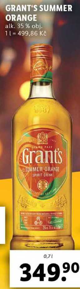 GRANT'S SUMMER ORANGE, 0,7 l