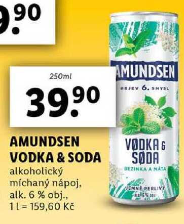 AMUNDSEN VODKA & SODA, 250 ml
