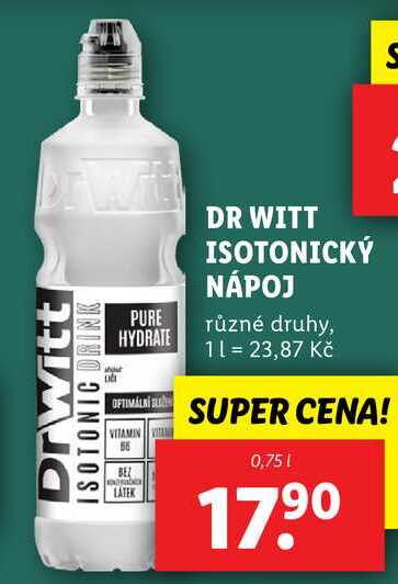 DR WITT ISOTONICKÝ NÁPOJ, 0,75 l