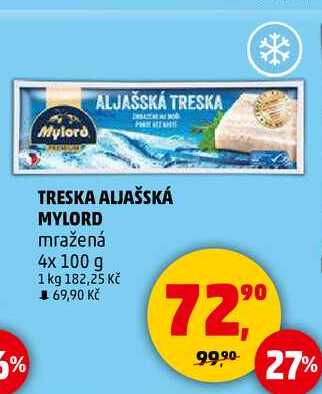 TRESKA ALJAŠSKÁ MYLORD mražená, 4x 100 g  