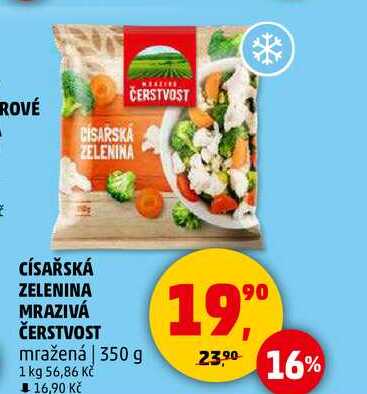 CÍSAŘSKÁ ZELENINA MRAZIVÁ ČERSTVOST mražená, 350 g