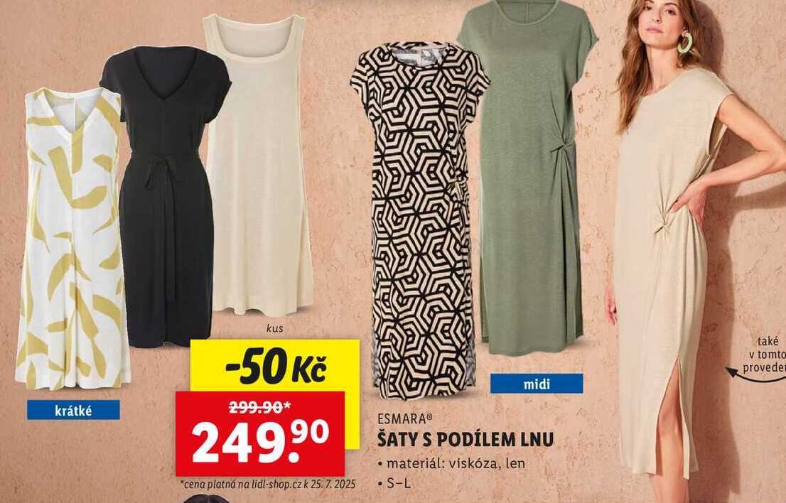 ŠATY S PODÍLEM LNU 