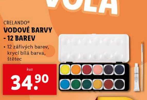 VODOVÉ BARVY -12 BAREV