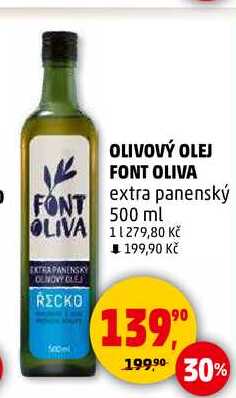 OLIVOVÝ OLEJ FONT OLIVA extra panenský, 500 ml  