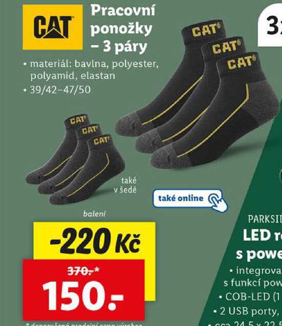 Pracovní ponožky - 3 páry