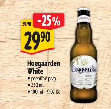 Hoegaarden White pšeničné pivo, 330 ml 