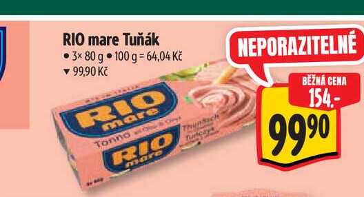 RIO mare Tuňák 3x80 g 