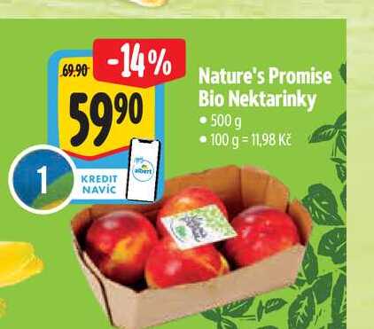 Nature's Promise Bio Nektarinky 500 g 
